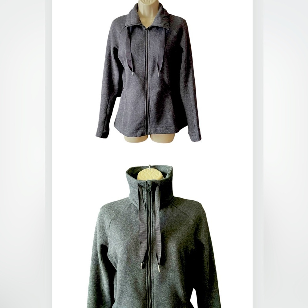 LULULEMON & Go Take Off Fleece Jacket Zip Up Gray Size 4 - Picture 1 of 14